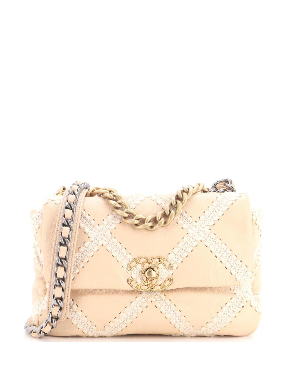 Chanel 19 Flap Bag Crochet Quilted #371262C48B